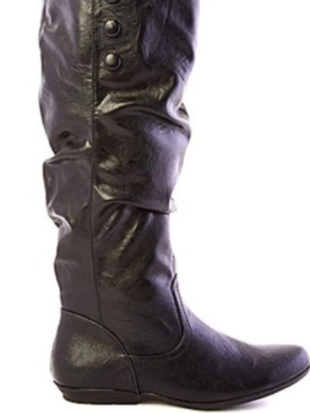 Cliffs by White Mountain Felisa Slouchy Knee High Boots Black Size 5 M GUC